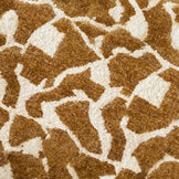 Ochre Abstract Pattern Fabric