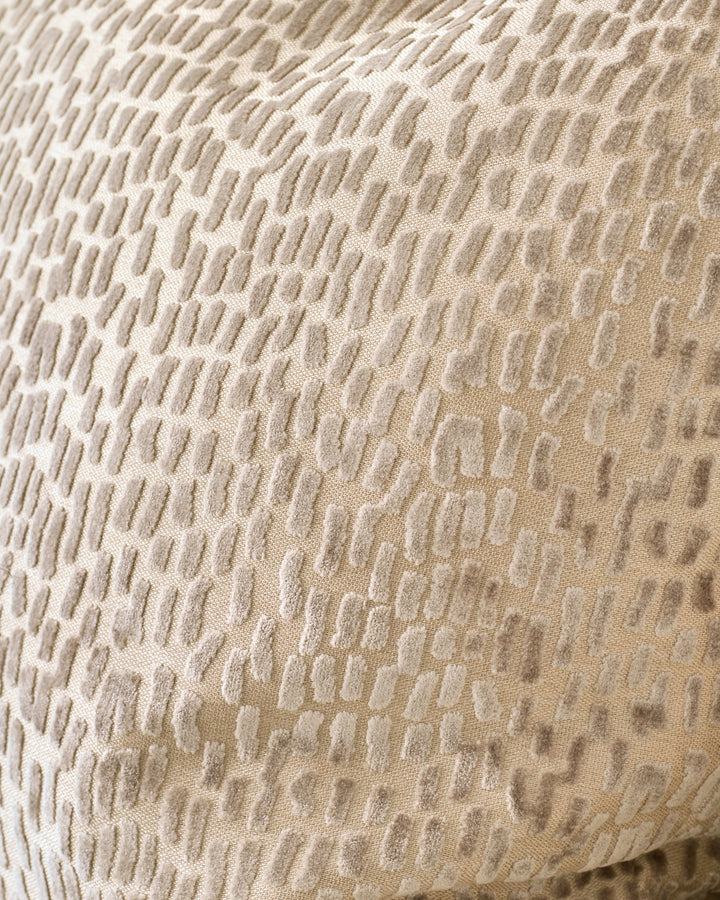 Payton natural extra large velvet cushion