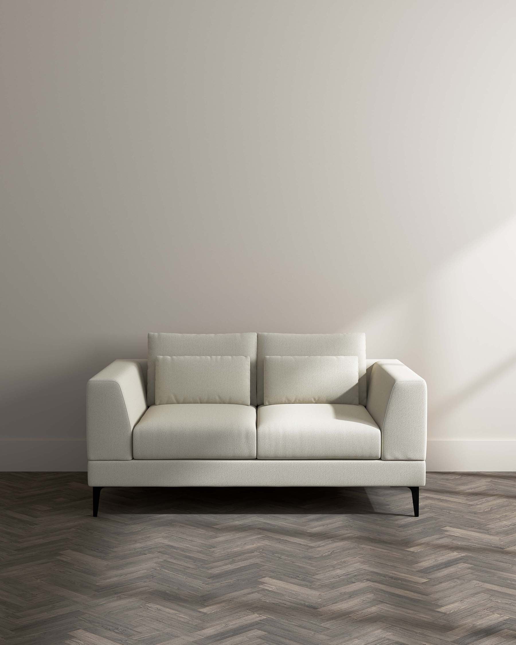 Emery 2 Seater Sofa in Ivory Boucle
