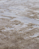 Distressed natural textured medium rug