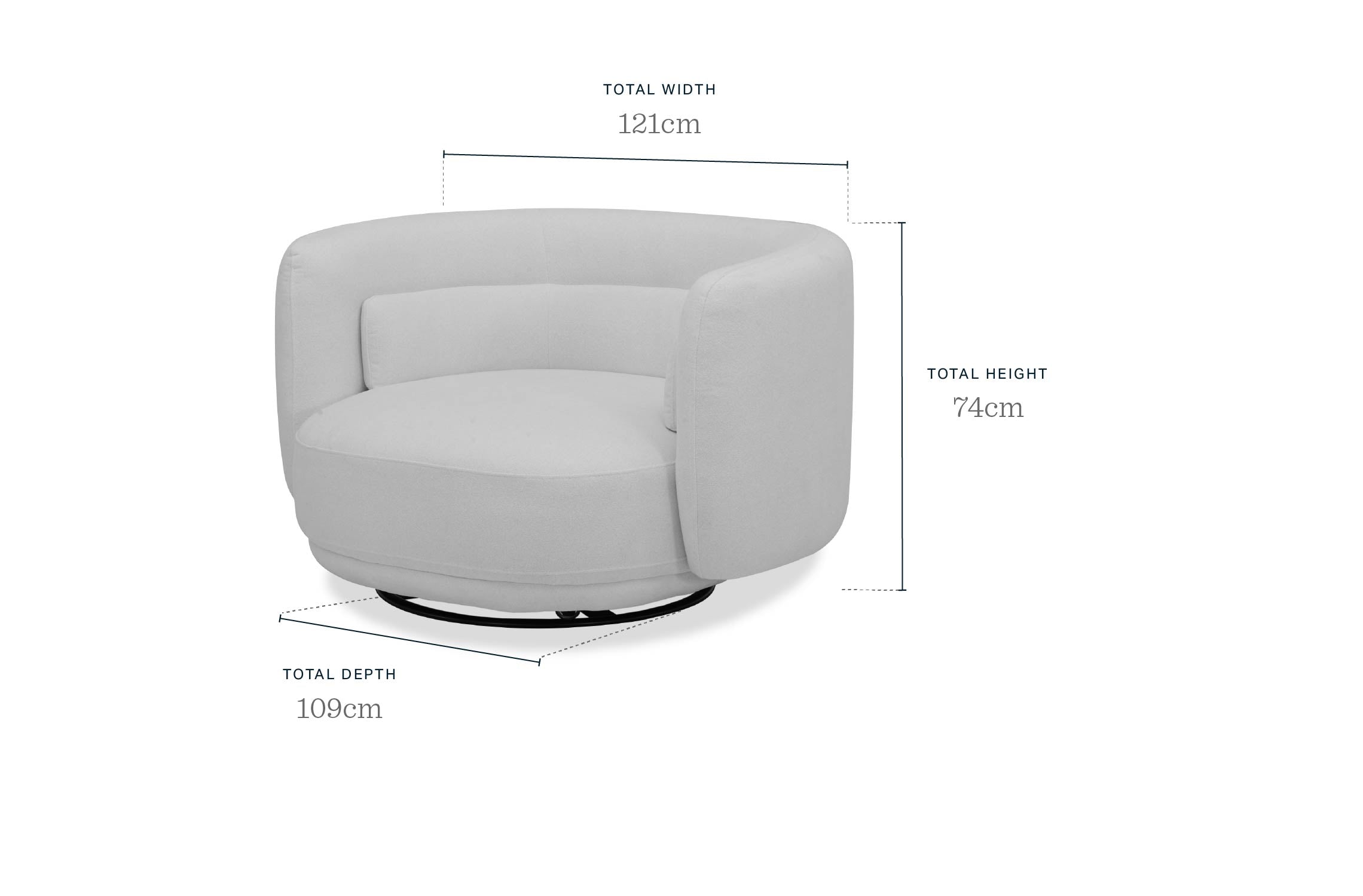 Henry mocha fabric love seat