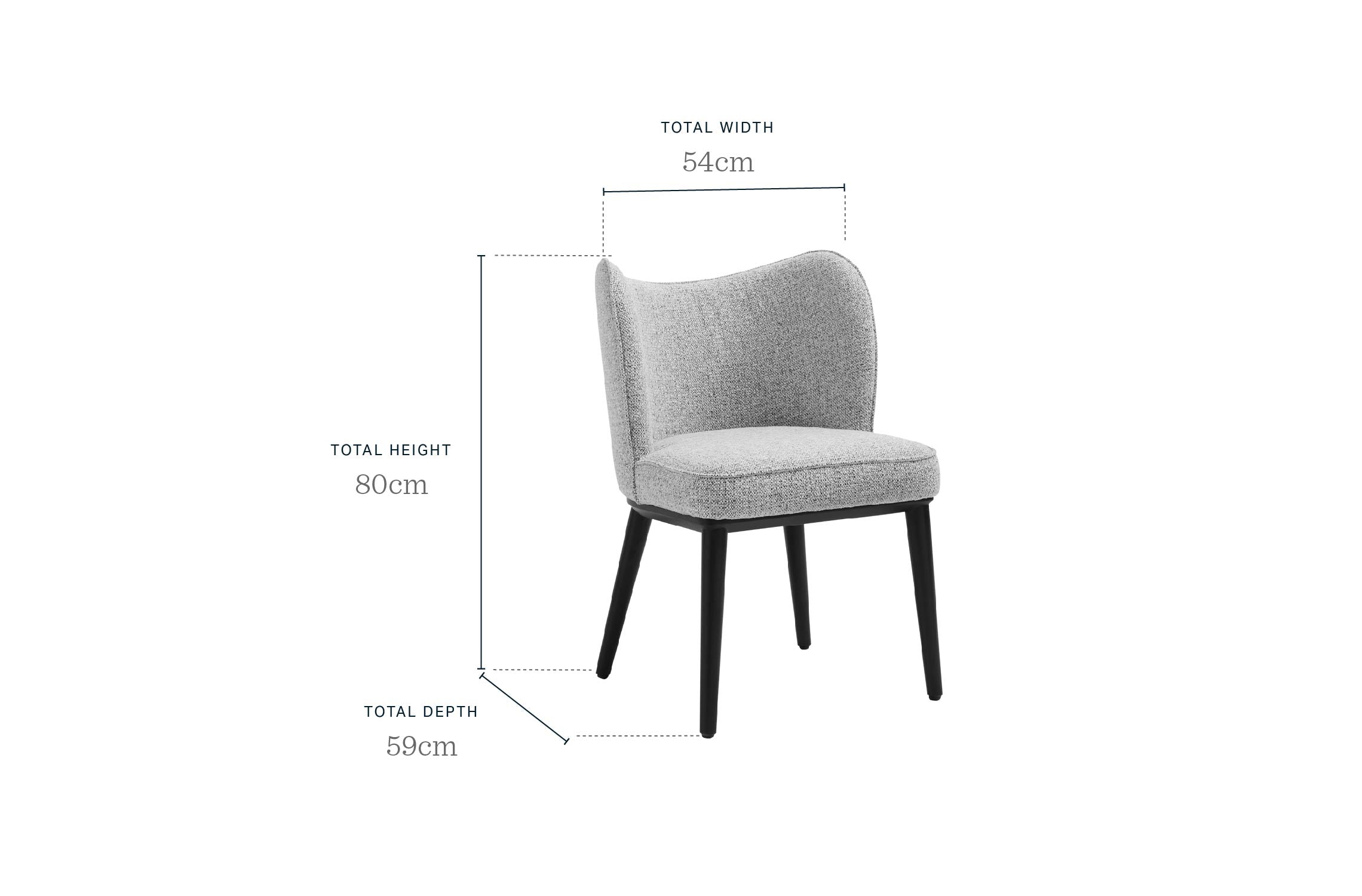 Evelyn champagne velvet dining chair