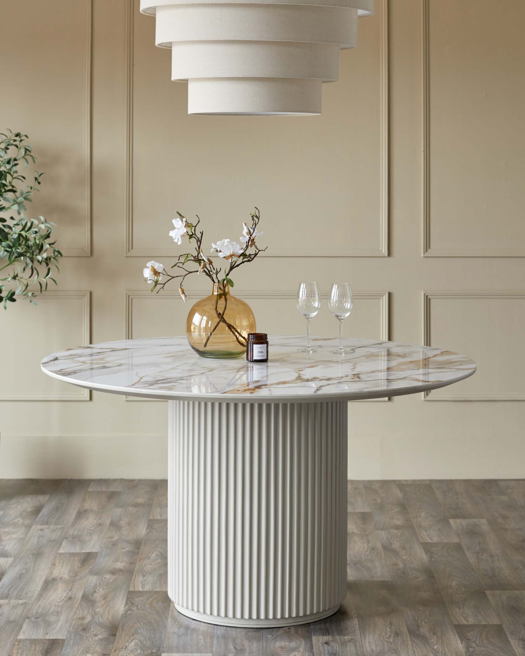 Austin natural ceramic 6 seater dining table – Danetti