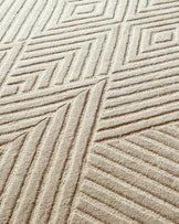 Abstract Point mocha textured large rug