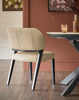 Ada natural leather dining chair - set of 2