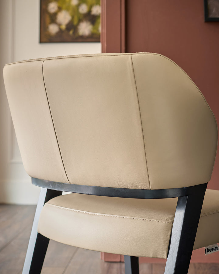 Ada natural leather dining chair - set of 2