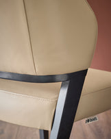 Ada natural leather dining chair - set of 2