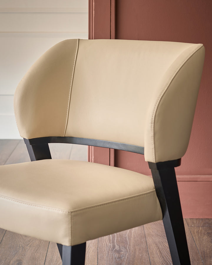 Ada natural leather dining chair - set of 2