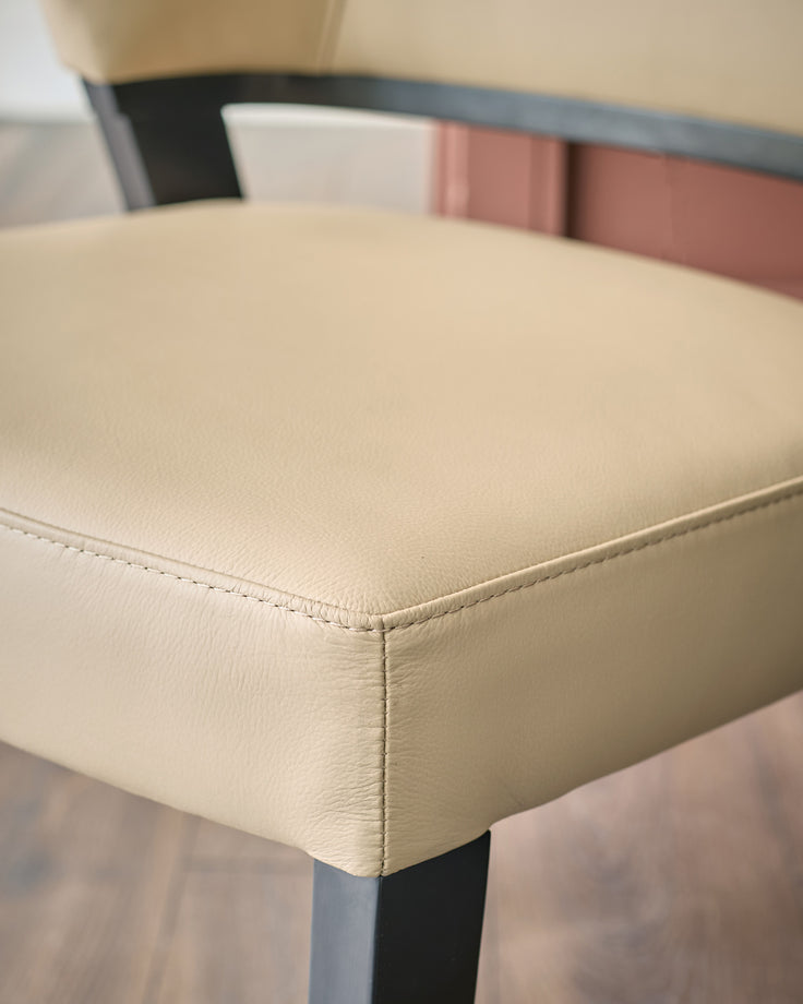 Ada natural leather dining chair - set of 2