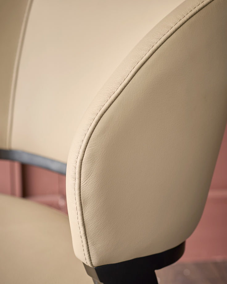 Ada natural leather dining chair - set of 2