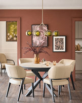 Ada natural leather dining chair - set of 2
