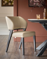 Ada natural leather dining chair - set of 2