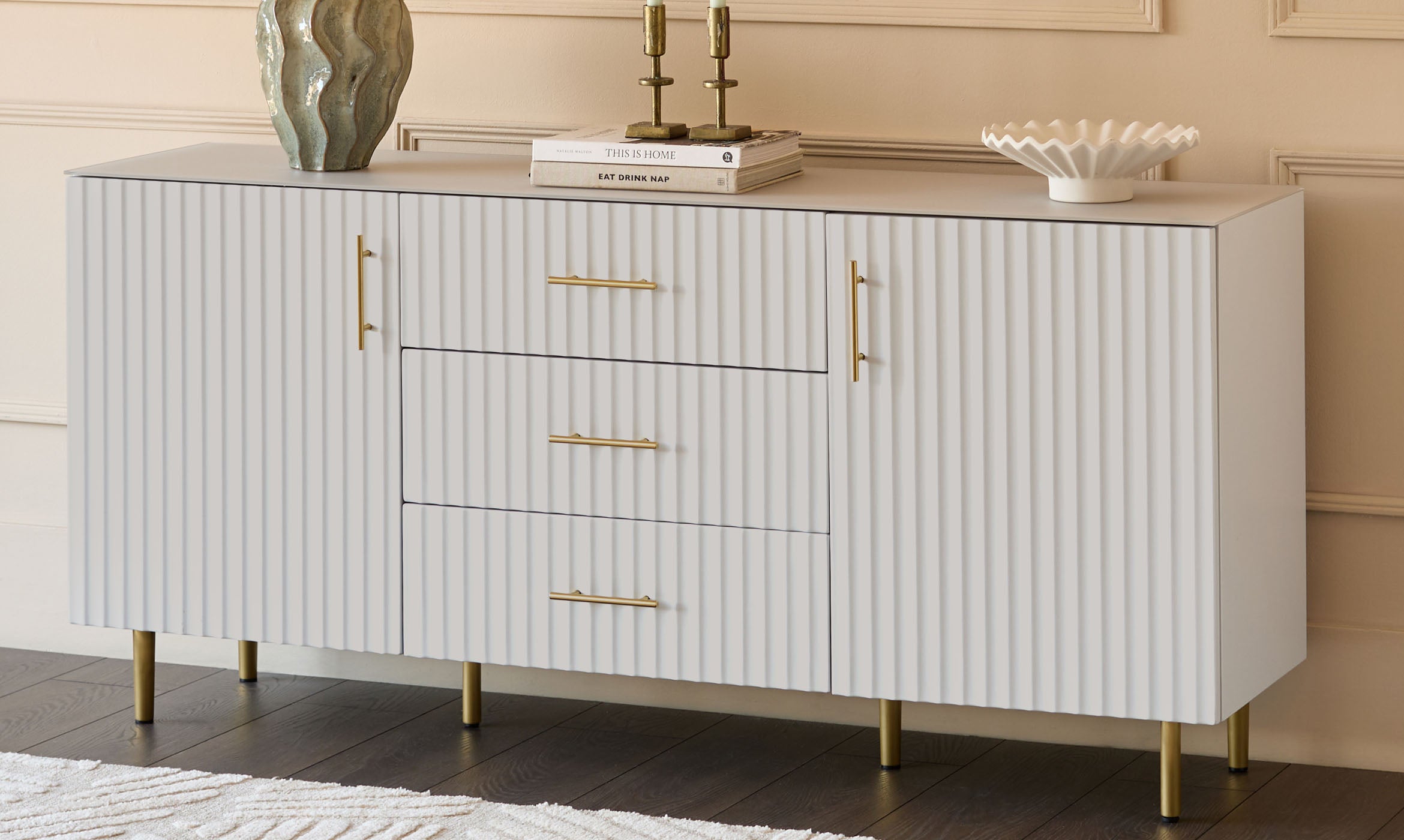 Albury light grey sideboard