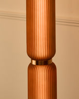 Amalfi amber glass floor lamp
