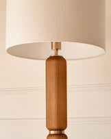 Amalfi amber glass floor lamp