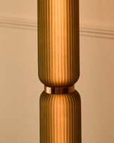 Amalfi olive green glass floor lamp