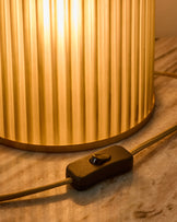 Amalfi olive green glass table light