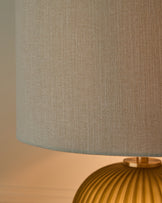 Amalfi olive green glass table light