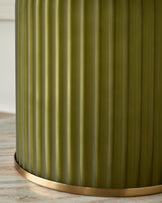 Amalfi olive green glass table light