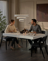 Aria White Oak And Glass 6 Seater Dining Table