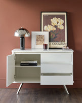 Assi Compact White Gloss Sideboard