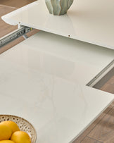 Assi White Gloss Extending 6 to 8 Seater Dining Table