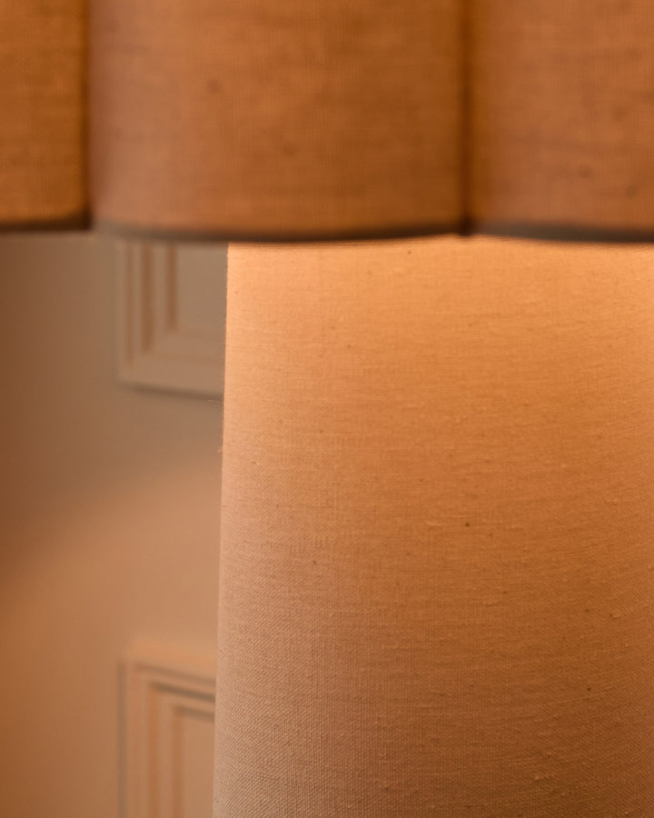 Austin natural linen floor lamp