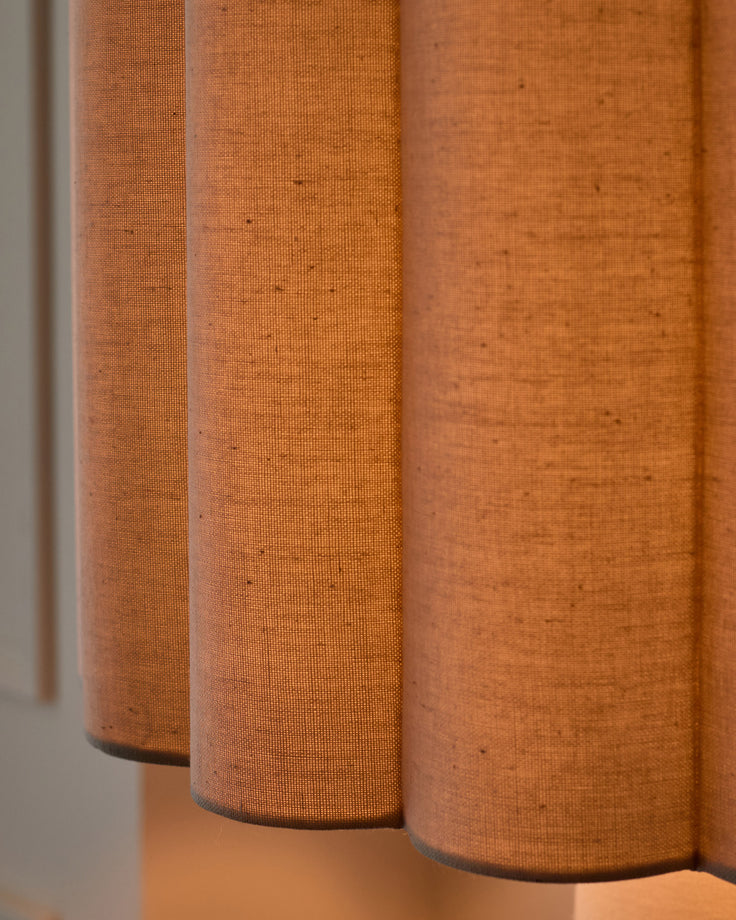 Austin natural linen floor lamp