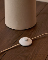 Austin natural linen floor lamp