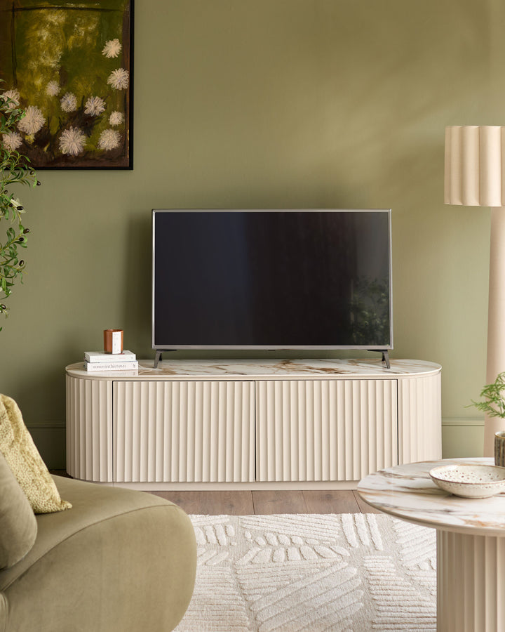 Austin natural ceramic TV unit
