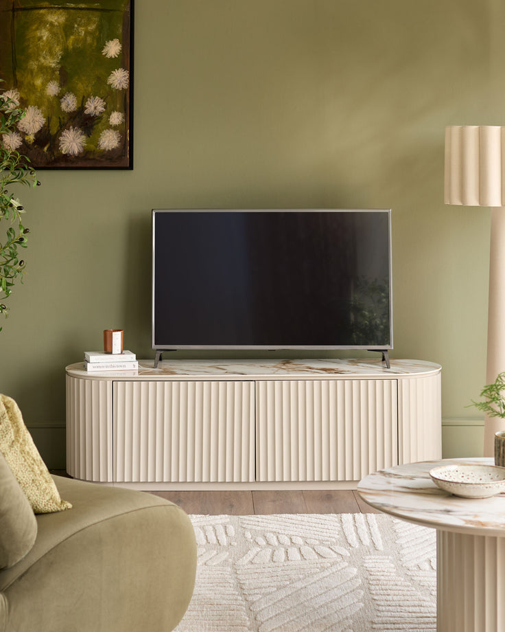 Austin natural ceramic TV unit