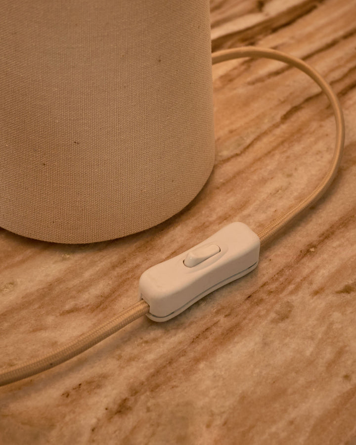 Austin natural linen table lamp