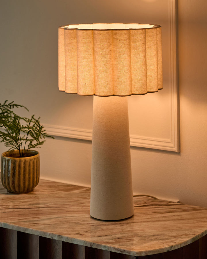 Austin natural linen table lamp