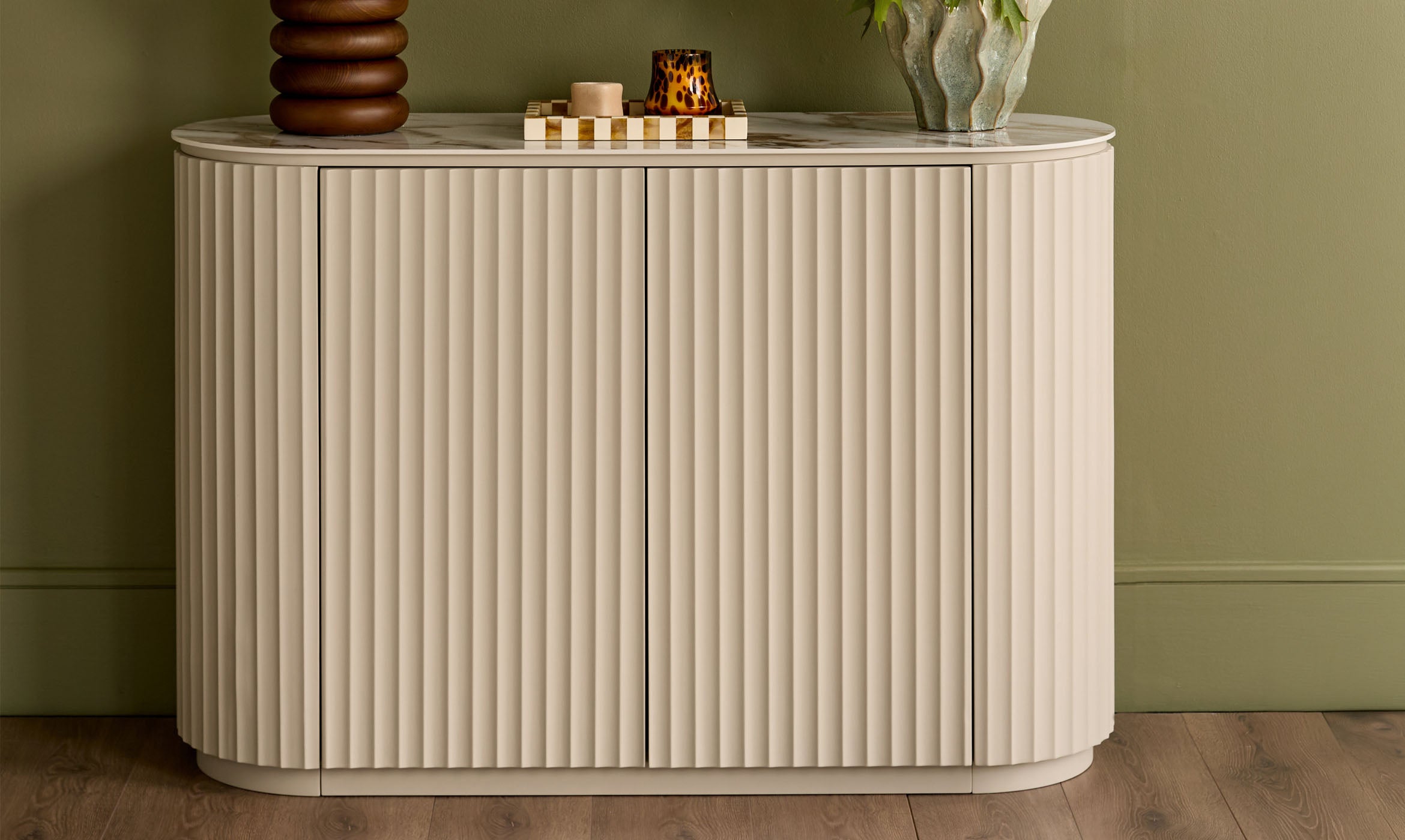 Austin natural ceramic compact sideboard