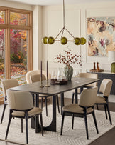 Belle natural leather dining chair - set of 2