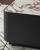 Bianco black with white calacatta garden coffee table