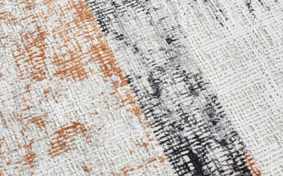 Blurred Large Soft Touch Textured Rug Terracotta – Danetti