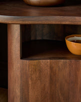 Burleigh dark mango wood side table