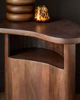 Burleigh dark mango wood side table