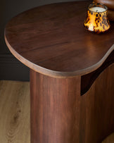 Burleigh dark mango wood side table