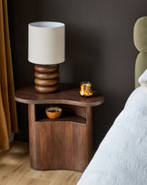 Burleigh dark mango wood side table