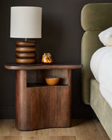Burleigh dark mango wood side table
