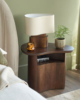 Burleigh dark mango wood side table