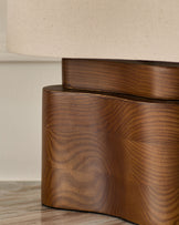 Burleigh natural linen table lamp