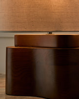 Burleigh natural linen table lamp