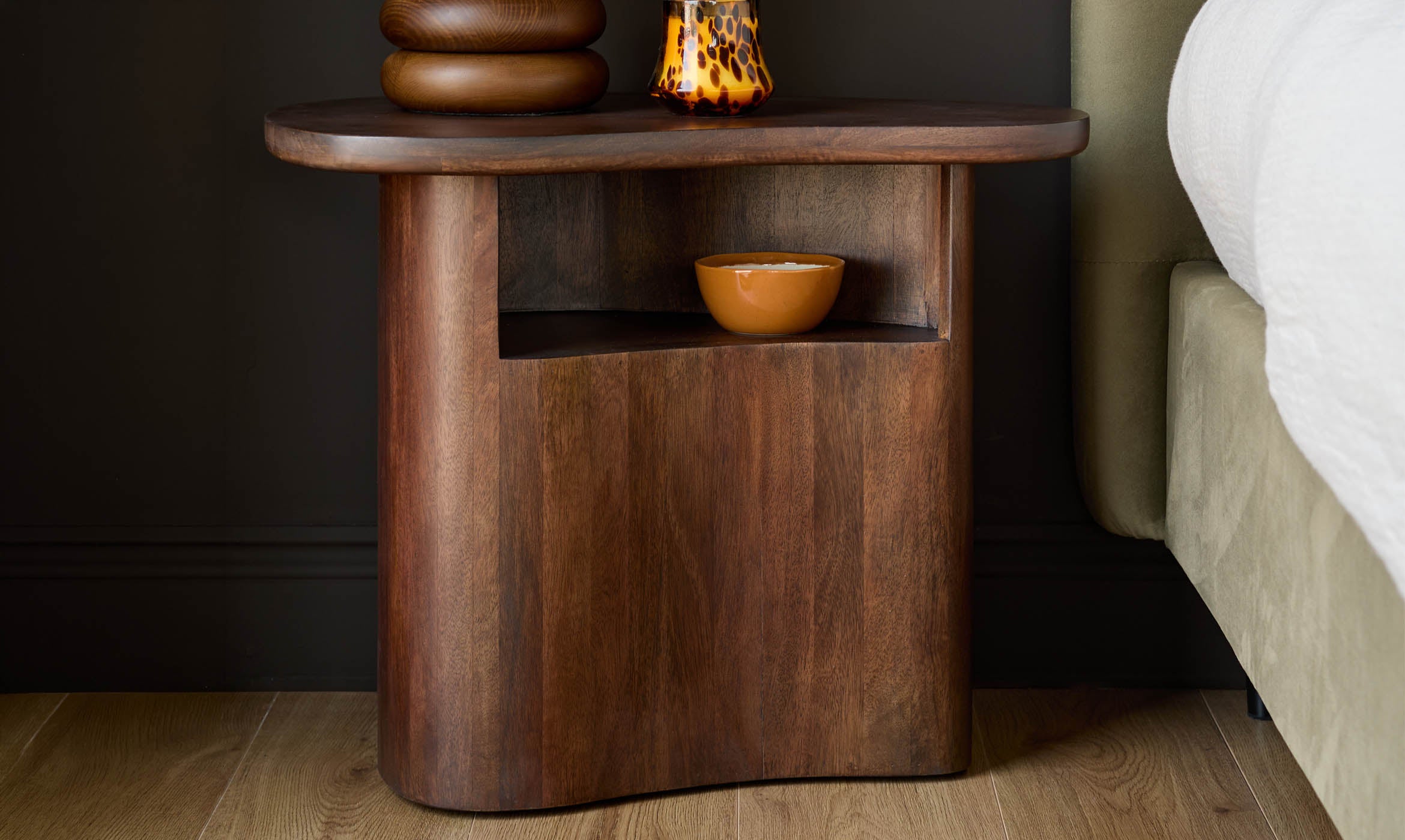 Burleigh dark mango wood side table