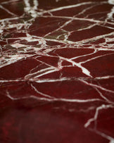 Carlotta red calacatta with plum gloss coffee table