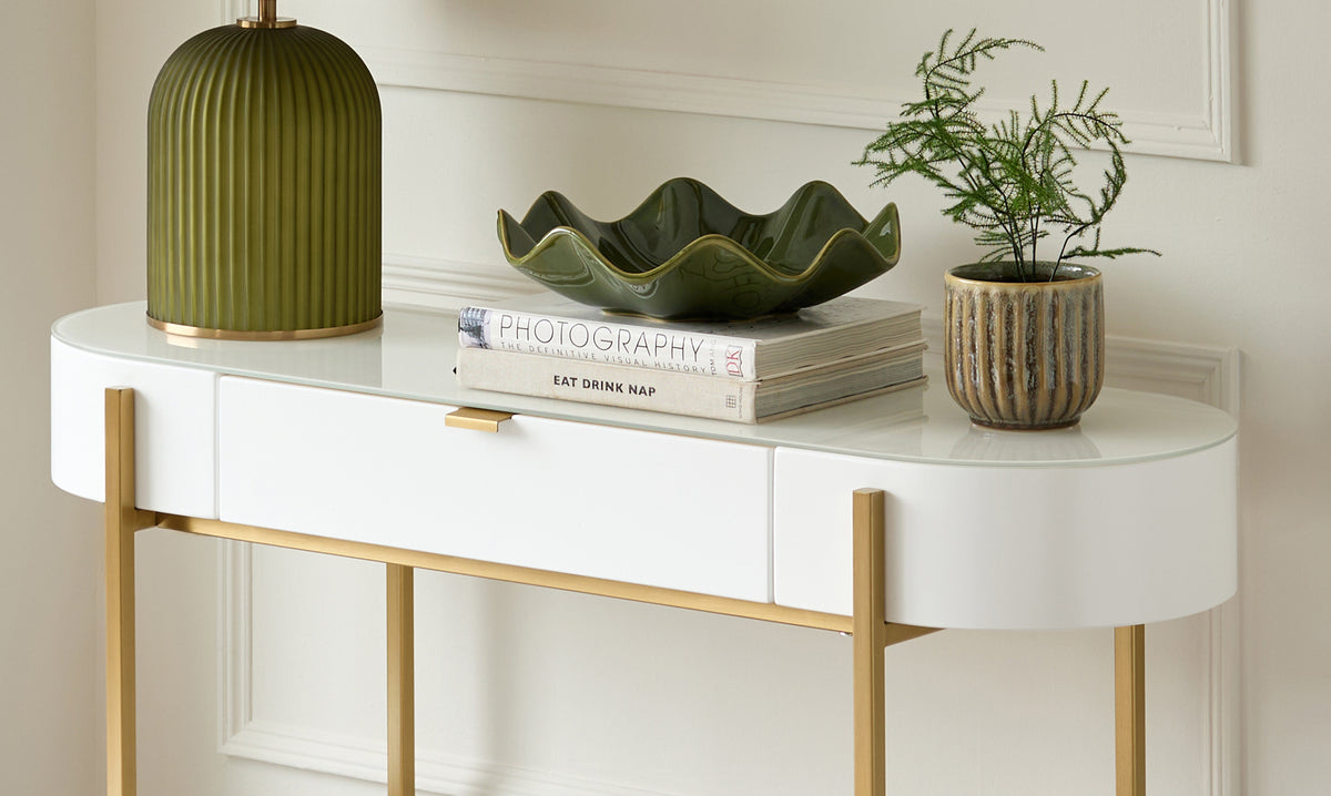Carmen White Dressing Table