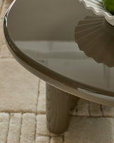 Carmela olive green gloss coffee table