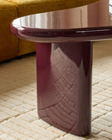 Carmela plum gloss coffee table